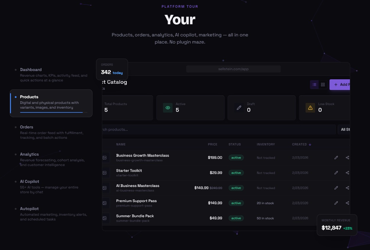 Product Catalog & Management